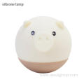 Cute Pig Cartoon Baby Silicone Night Lamp